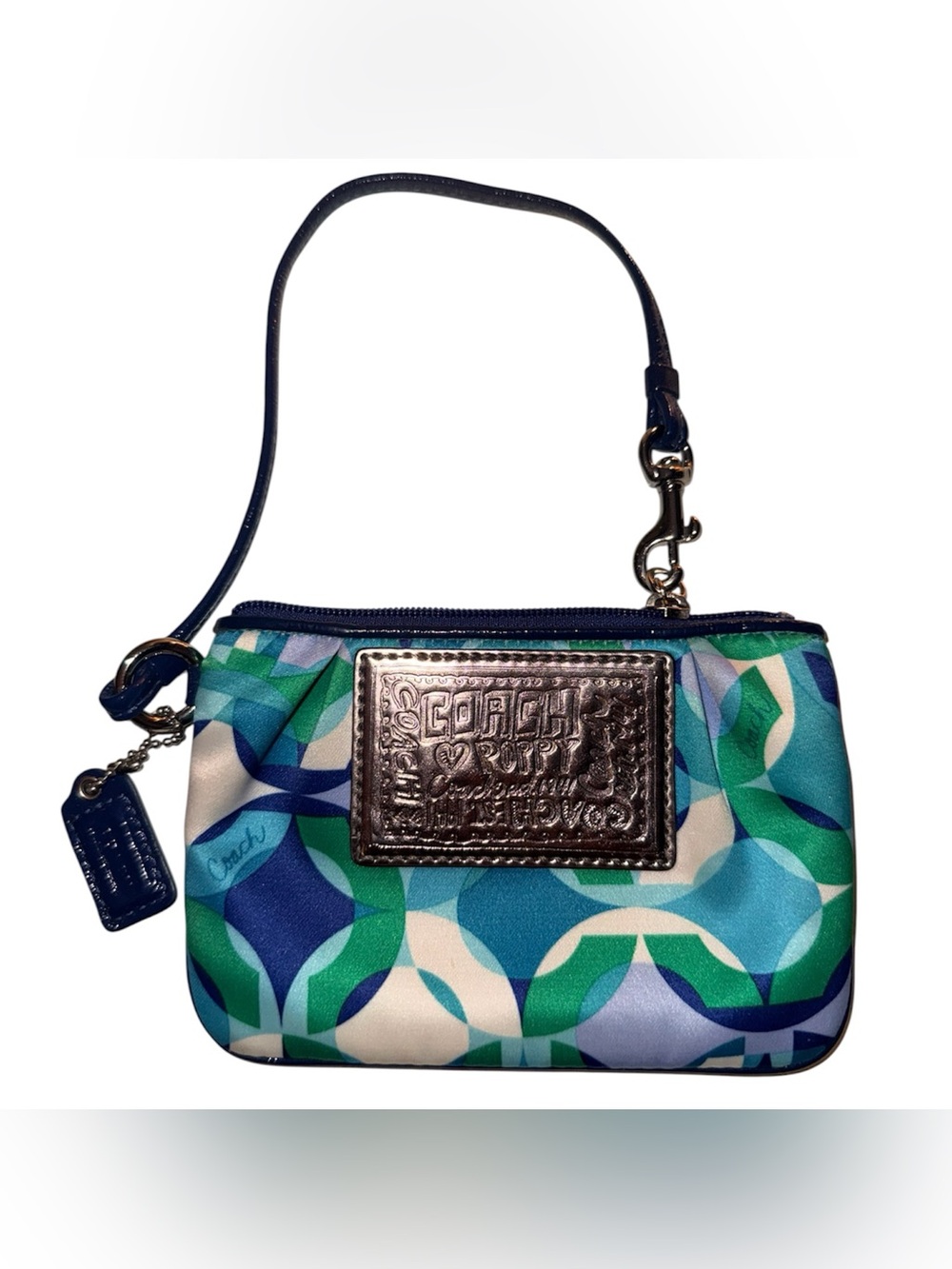 Coach Rare Poppy Optic C Kaleidoscope Sateen Wristlet